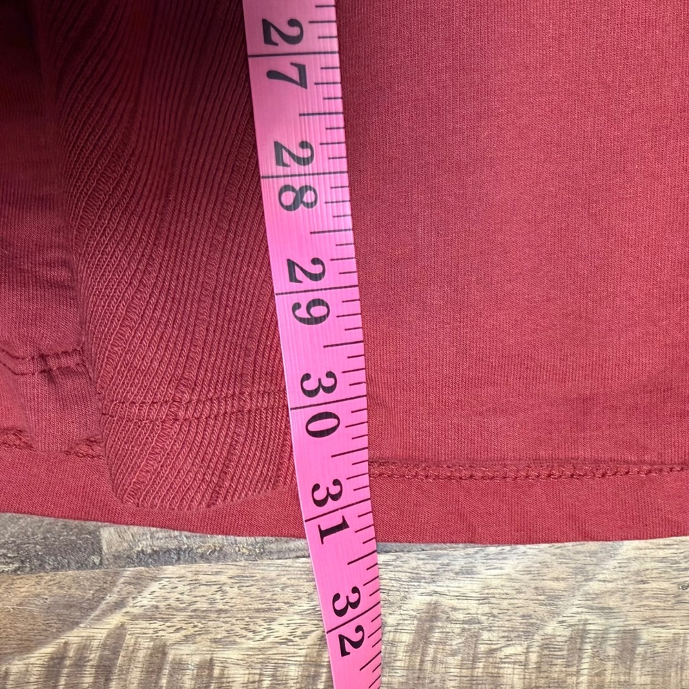 Lucky Brand Womens Red Cotton Toggle Cardigan Sweater Jacket Size M Ribbed Trim - Picture 5 of 6